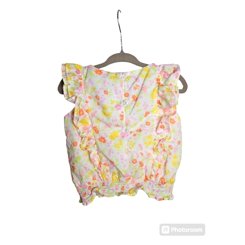 Janie & Jack Floral Sleeveless Top Sz 2T - Picture 2 of 2